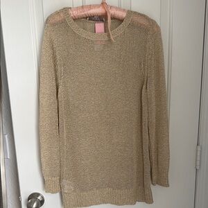 Loft Women's Gold Sweater NWT